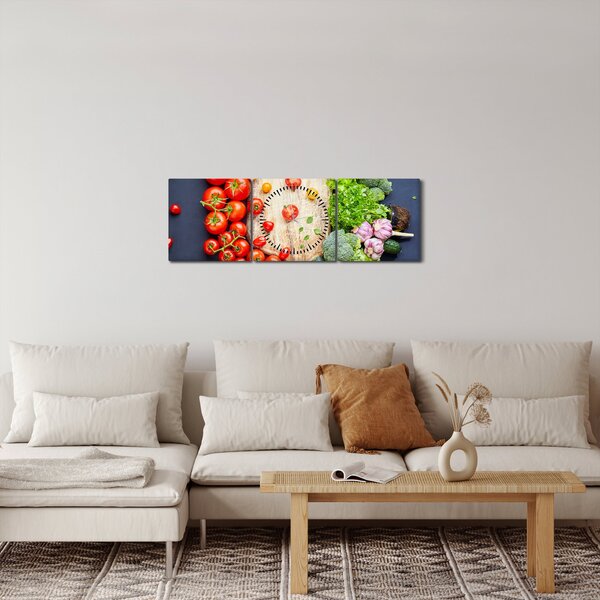 Slika - Stol pun povrća (sa satom) (90x30 cm)