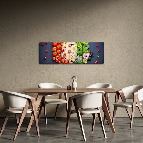 Slika - Stol pun povrća (sa satom) (90x30 cm)