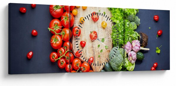 Slika - Stol pun povrća (sa satom) (90x30 cm)
