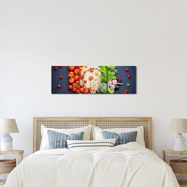 Slika - Stol pun povrća (sa satom) (90x30 cm)