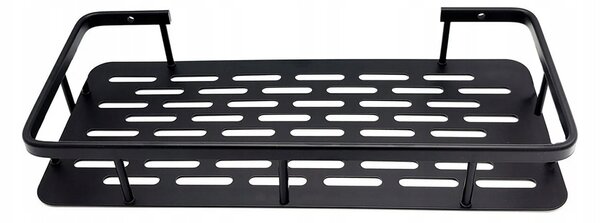 Kupaonska aluminijska polica za tuš kabinu 40 cm crna