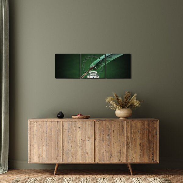 Slika pisaćeg pera (sa satom) (90x30 cm)