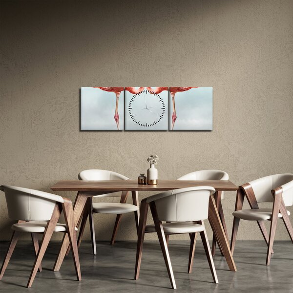 Slika dva flaminga (sa satom) (90x30 cm)