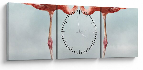 Slika dva flaminga (sa satom) (90x30 cm)