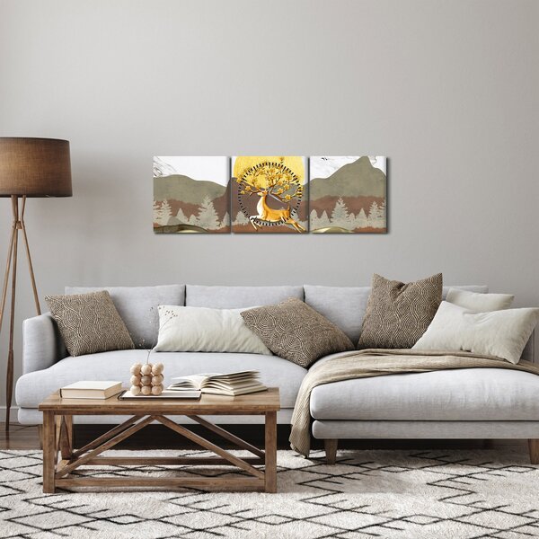 Slika jelena (sa satom) (90x30 cm)