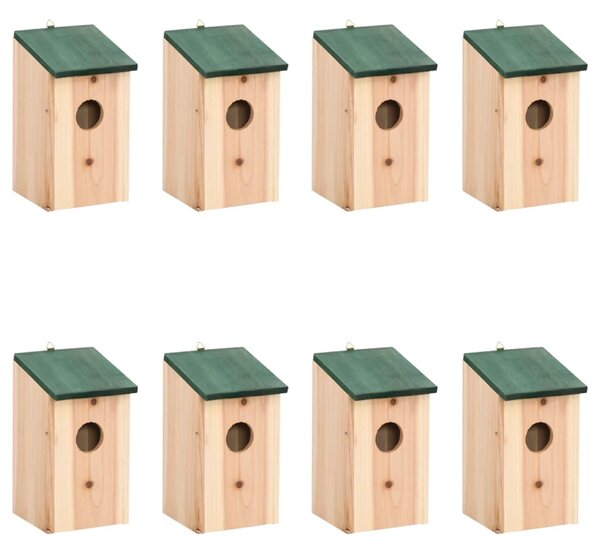 VidaXL Kućice za ptice 8 kom drvene 12 x 12 x 22 cm
