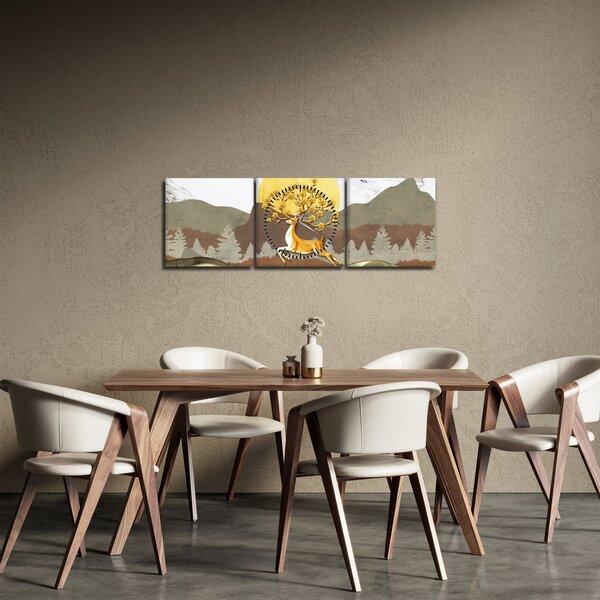 Slika jelena (sa satom) (90x30 cm)