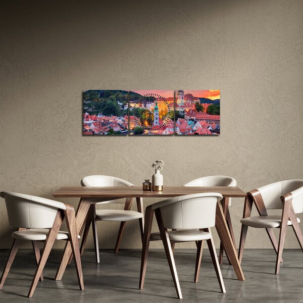 Slika - Český Krumlov (sa satom) (90x30 cm)