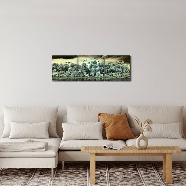 Slika vodene površine (sa satom) (90x30 cm)