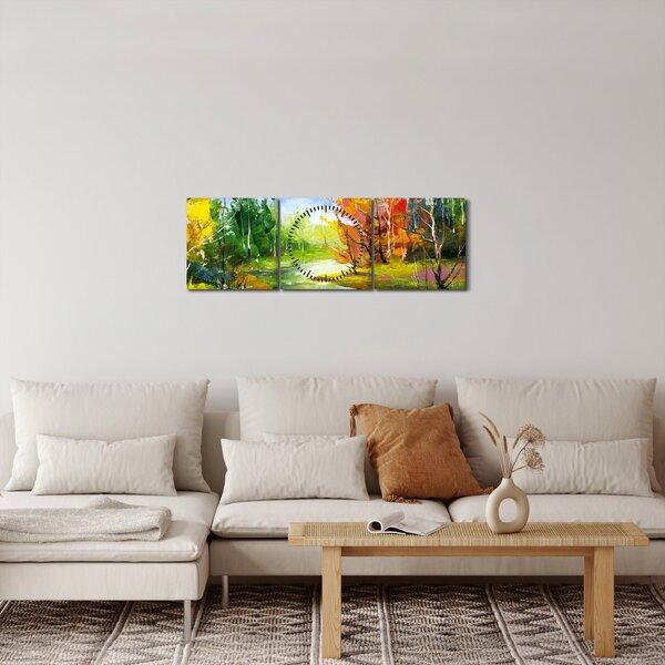 Slika - Pejzažna slika (sa satom) (90x30 cm)
