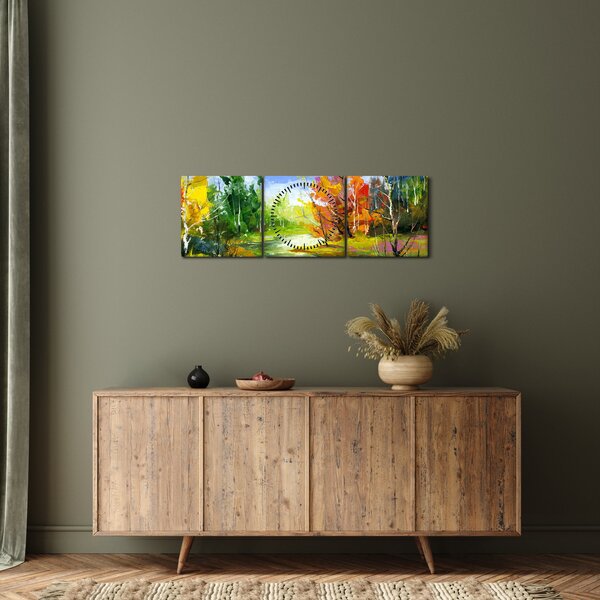 Slika - Pejzažna slika (sa satom) (90x30 cm)