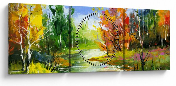 Slika - Pejzažna slika (sa satom) (90x30 cm)