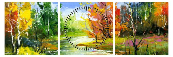 Slika - Pejzažna slika (sa satom) (90x30 cm)