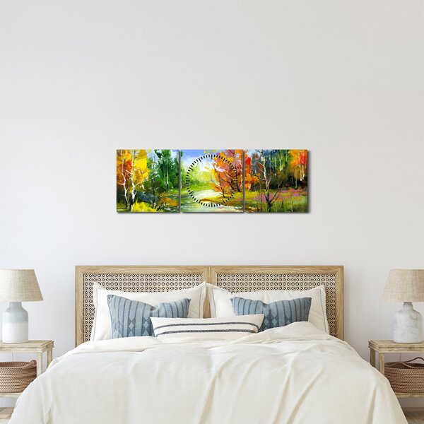 Slika - Pejzažna slika (sa satom) (90x30 cm)
