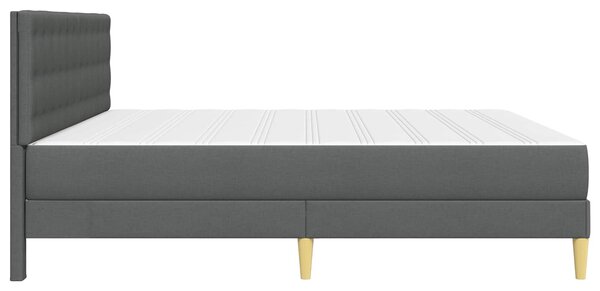 Okvir kreveta s madracem Tamnosiva 180 x 200 cm Tkanina - Siva / 180 x 200 cm