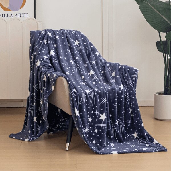 Mikropliš deka STARLIGHT, tamno plava Dimenzije: 150 x 200 cm