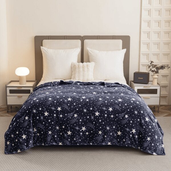 Mikropliš deka STARLIGHT, tamno plava Dimenzije: 150 x 200 cm