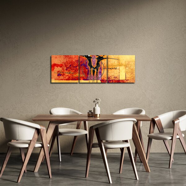 Slika - Afrička božica (sa satom) (90x30 cm)