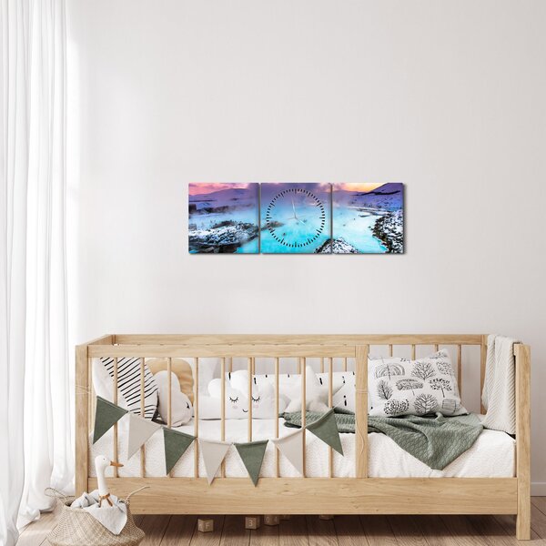 Slika - Plava laguna na Islandu (sa satom) (90x30 cm)