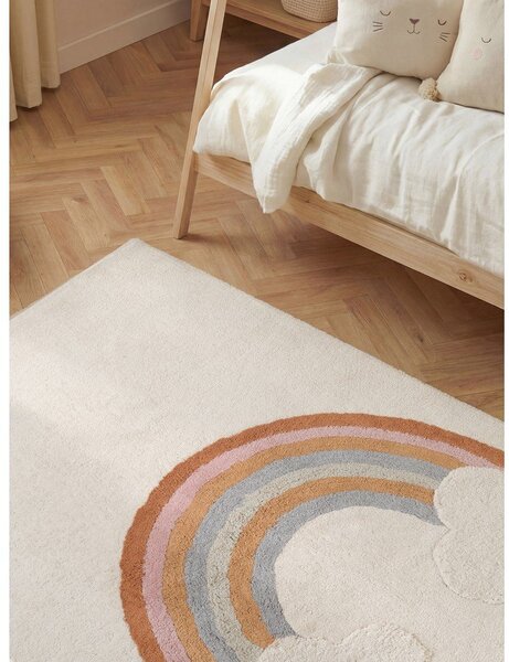 Krem periv/ručno rađen pamučan dječji tepih 140x200 cm Snuggle Petite – Hanse Home