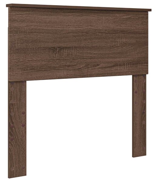 Krevet s od storage Smeđi hrast 75 x 190 cm Konstruirano drvo - Smeđa / 75 x 190 cm