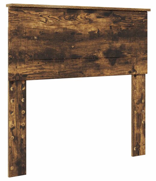 Krevet s od storage s uzglavljem Dimljeni hrast 75 x 190 cm - Smeđa / 75 x 190 cm