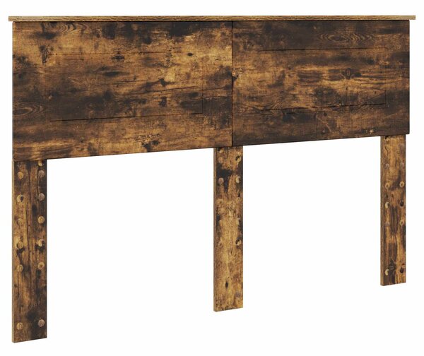 Krevet s od storage s uzglavljem Dimljeni hrast 160 x 200 cm - Smeđa / 160 x 200 cm