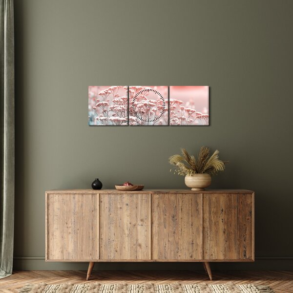Slika - Livadsko cvijeće (sa satom) (90x30 cm)