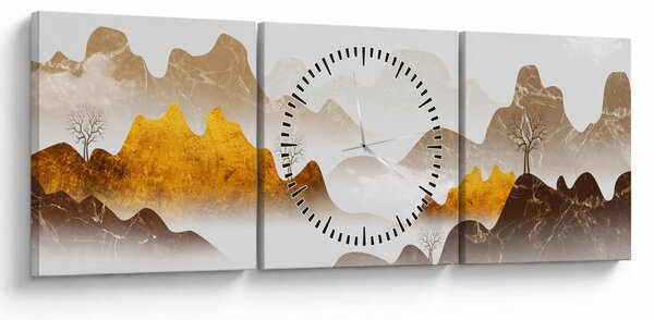 Slika - Planine u magli (sa satom) (90x30 cm)