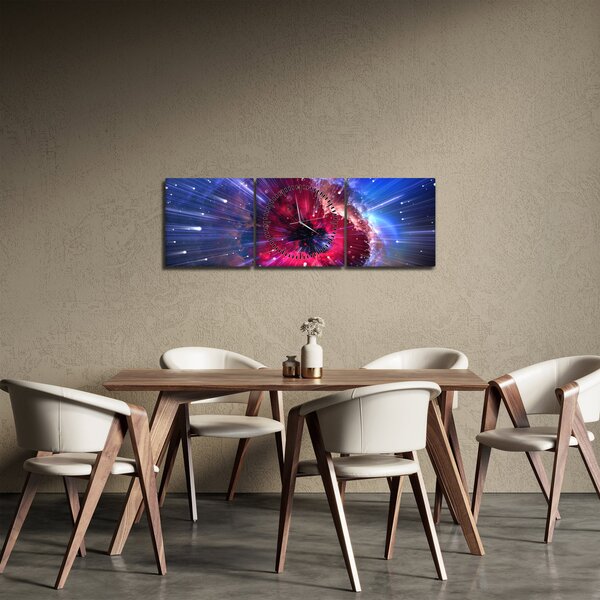 Slika - Energija svemira (sa satom) (90x30 cm)