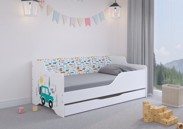 Dječji krevetić za ljubitelje terenskih automobila 160x80 cm