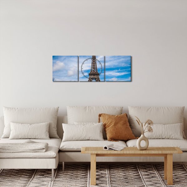 Slika - Eiffelov toranj (sa satom) (90x30 cm)