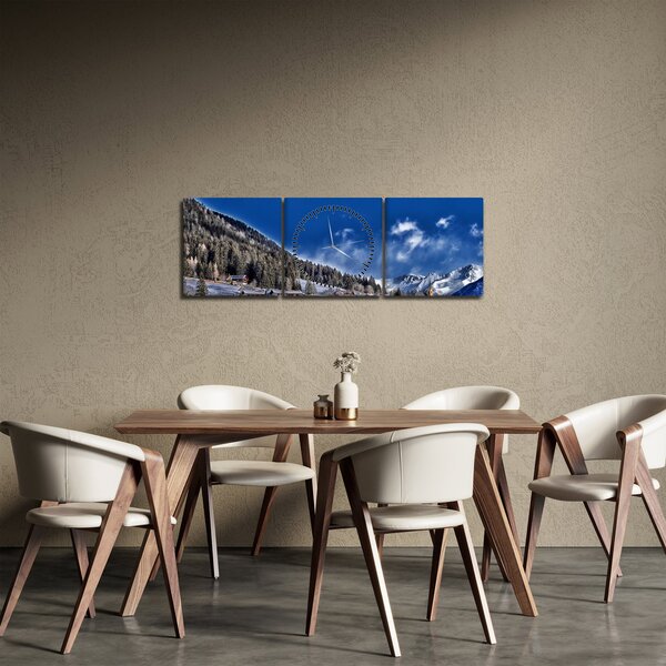 Slika - Planinski grad (sa satom) (90x30 cm)