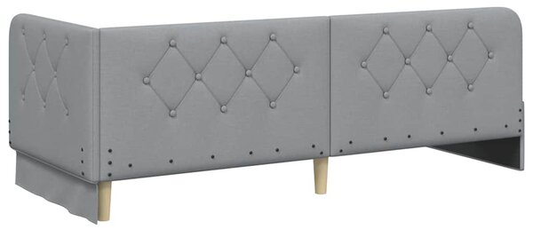 Kutni okvir kreveta Svijetlo siva 80 x 200 cm tkanina - Svjetlosiva / 80 x 200 cm