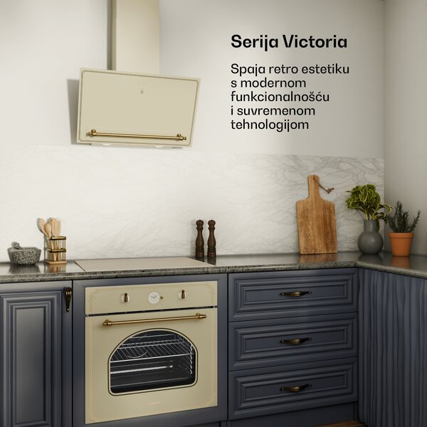 Klarstein Victoria indukcijska ploča, 60 cm, 4 ploče za kuhanje, klizač, funkcija Boost