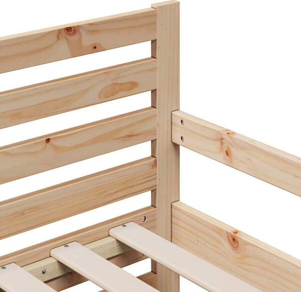 Krevet s produžetnim madracem s uzglavljem Smeđa 80 x 200 cm - Smeđa / 80 x 200 cm