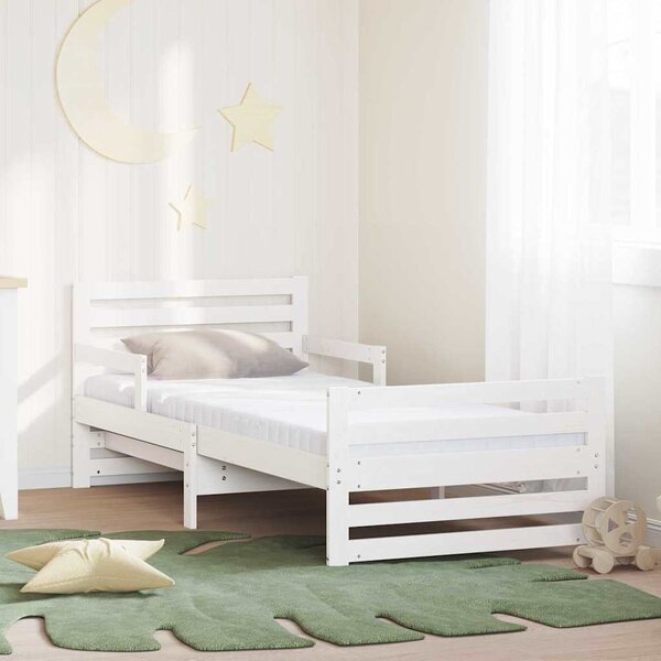 Krevet s produžetnim madracem s uzglavljem Bijelo 80 x 200 cm - Bijela / 80 x 200 cm