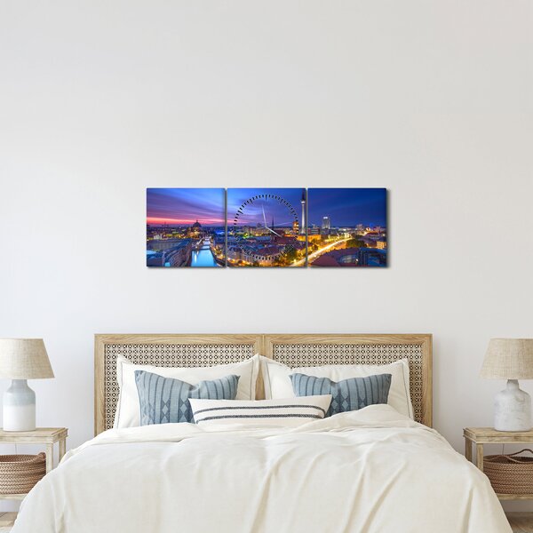 Slika - Plavo nebo iznad Berlina (sa satom) (90x30 cm)