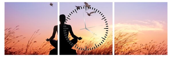 Slika - Meditacija (sa satom) (90x30 cm)