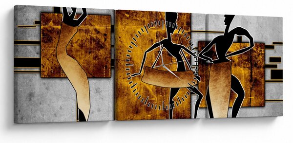 Slika - Teme Afričke kulture (sa satom) (90x30 cm)