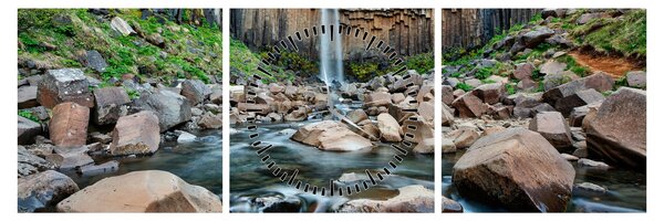 Slika - Slap Svartifoss, Island (sa satom) (90x30 cm)