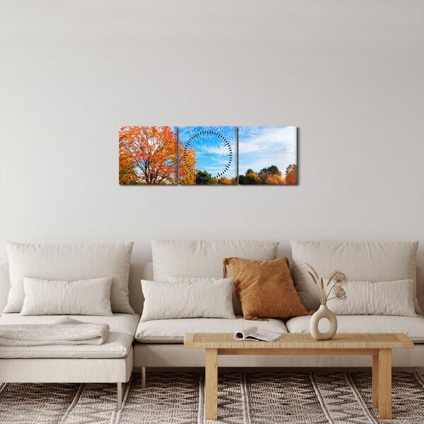 Slika - Jesenski krajolik (sa satom) (90x30 cm)