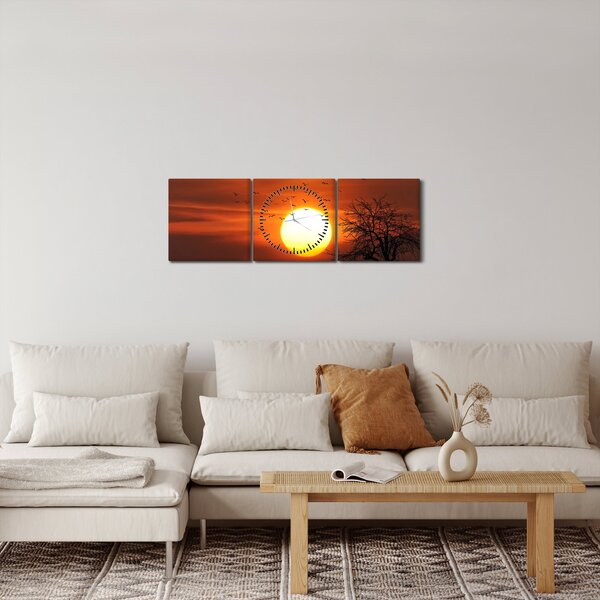 Slika - Zalazak sunca (sa satom) (90x30 cm)