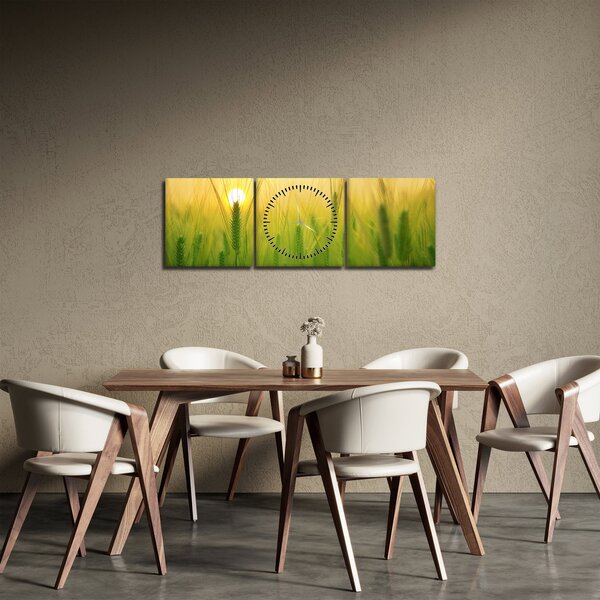 Slika polja sa žitom (sa satom) (90x30 cm)