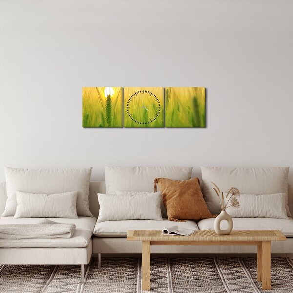 Slika polja sa žitom (sa satom) (90x30 cm)