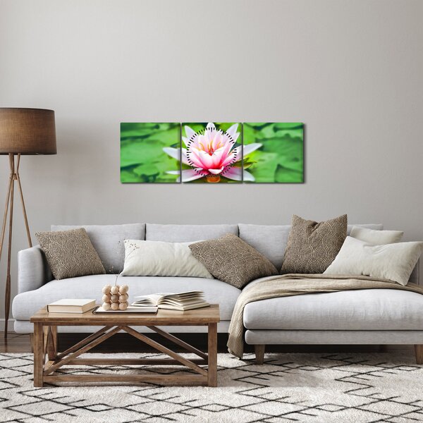 Slika lokvanja na vodenoj površini (sa satom) (90x30 cm)