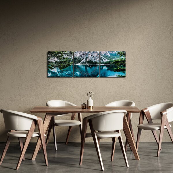 Slika jezera u Alpama (sa satom) (90x30 cm)