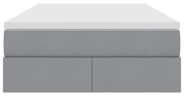 Krevet s madracem i skladištem Svijetlo siva 120 x 200 cm - Svjetlosiva / 120 x 200 cm