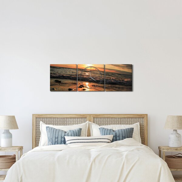 Slika - Zalazak sunca na oceanu (sa satom) (90x30 cm)