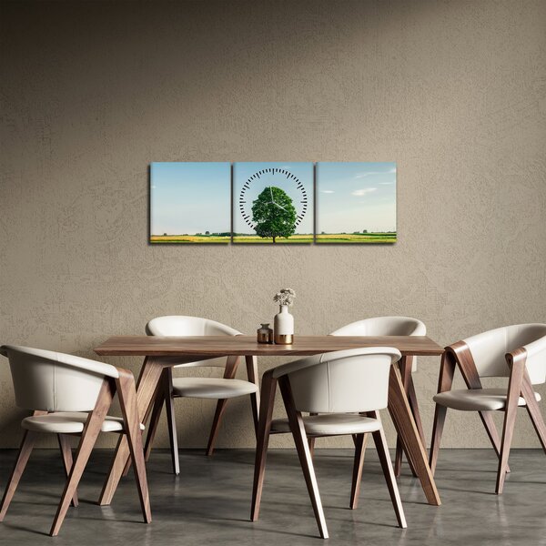 Slika stabla usred livade (sa satom) (90x30 cm)